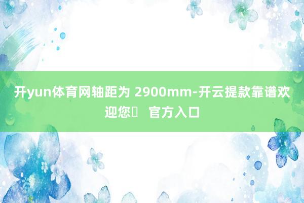 开yun体育网轴距为 2900mm-开云提款靠谱欢迎您✅ 官方入口